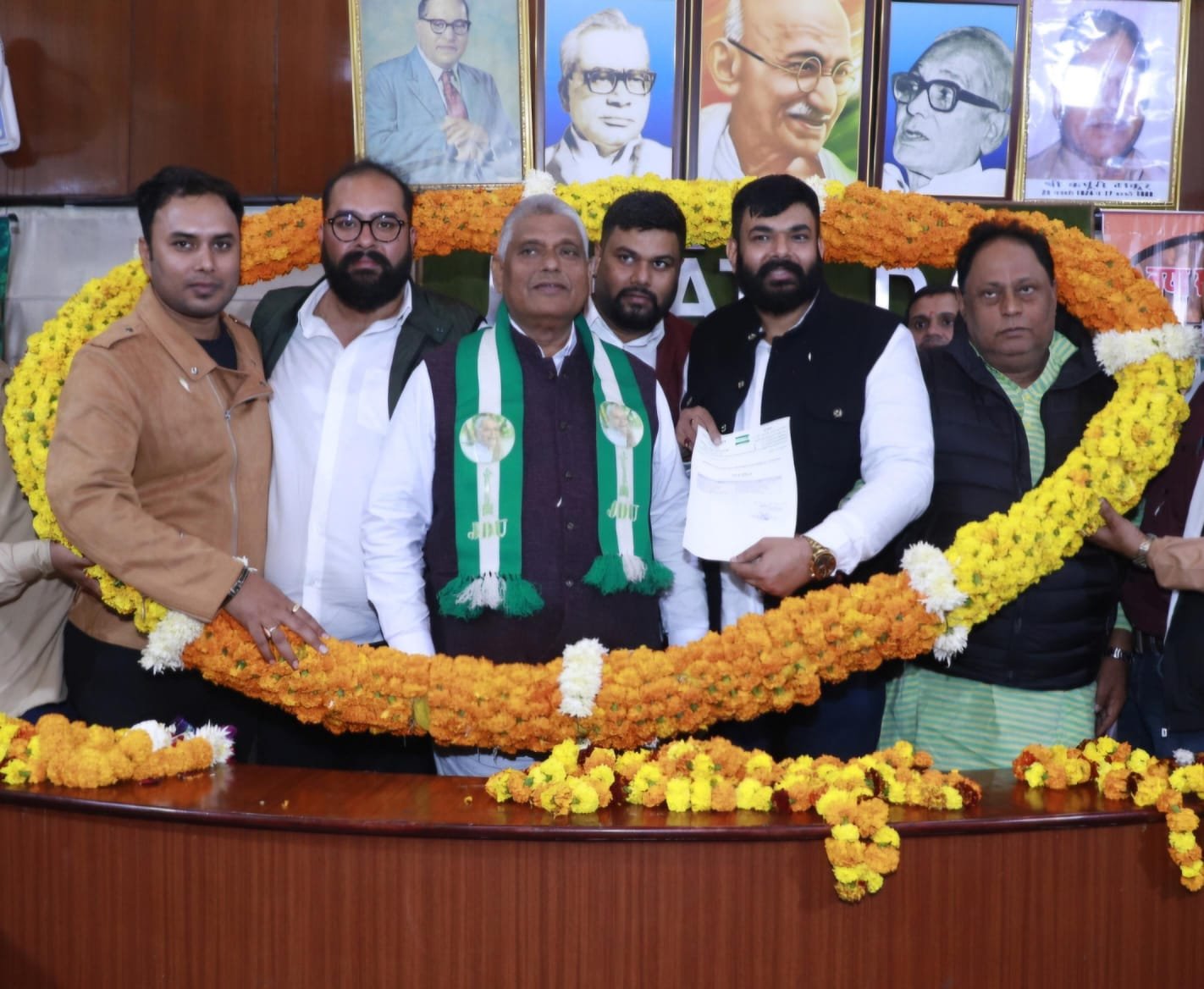 جے ڈی یو دہلی اسٹیٹ آفس میں میگا ممبرشپ مہم کا شاندار آغاز