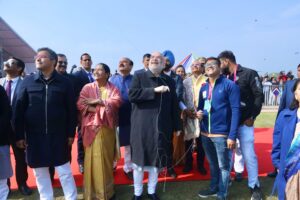 امت شاہ نے ایل جی اور وزیر اعلیٰ کی موجودگی میں تیسرے بین الاقوامی پتنگ میلے کا افتتاح کیا