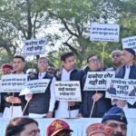 مہاتما گاندھی کی برسی پرکانگریسیوں نے مودی سرکار کو گھیرا