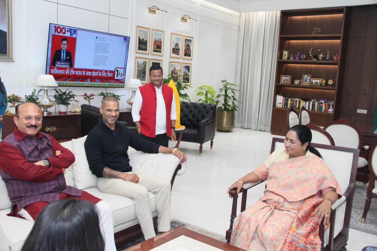 بین الاقوامی کرکٹر شیکھر دھون دہلی اسپورٹس مہاکمب کےلئے برانڈ ایمبیسیڈر مقرر