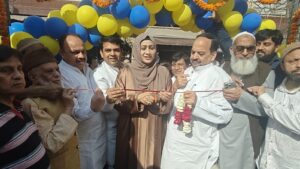 چوہان بانگر وارڈ میں بن کر تیار منی سگنیچر پلیا کا منتخب نمائندوں نے کیاافتتاح