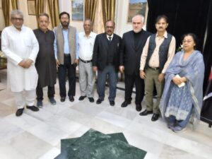 مشاورت کے وفد کی سفیر ایران ڈاکٹر محمد فتح علی سے ملاقات