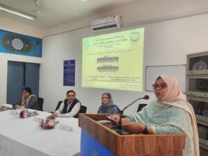 فیصلہ سازی اور قیادت میں خواتین کی حصہ داری بڑھائی جانی چاہئے :عذرا عابدی