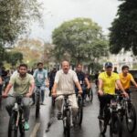 فٹ انڈیا موومنٹ کے تحت ‘سنڈے آن سائیکل’ پروگرام میں دہلی والوں کی شرکت
