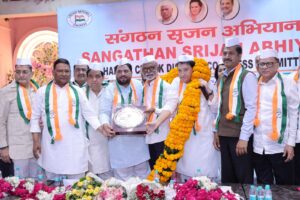 پارٹی کو تنظیمی سطح پر مضبوطی دینے اور آئندہ انتخابات میں کانگریس کی جیت کو یقینی بنانے کی مہم جاری