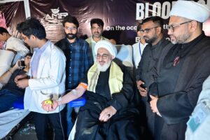 شہید آیت اللہ سید علی خامنہ ای کے چہلم کے موقع پر لوگوں نے265یونٹ کاکیاعطیہ