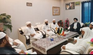 جامعة المصطفیٰ یونیورسٹی ایران کے ڈائریکٹر سے علما ءکرام کے وفد کی ملاقات