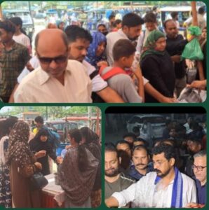 نجیب آباد ریلوے اسٹیشن پر قائم کیمپ میں زائرین کےلئے بنیادی سہولیات کرائی جا رہی ہیں مہیا