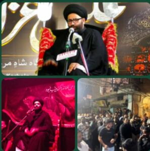 درگاہ شاہ مرداں جور باغ اور اما م باڑہ سیدہ زینبؑ لکشمی نگر میں مجالس عزا کا انعقاد