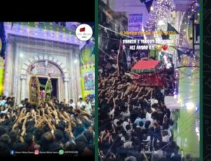 درگاہ باب المراد سے حضر ت علی اکبرؑ سے منسوب شبیہ تابوت برآمد