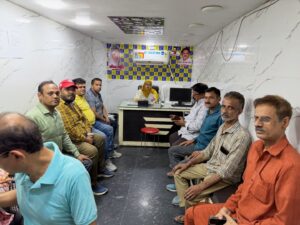 مٹیا محل اسمبلی کے تحت سیتا رام بازار وارڈ میں تعزیہ جلوس کو لے کر میٹنگ منعقد