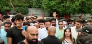 جنتر منتر پر پیش آئے واقعے پر پارلیمنٹ اسٹریٹ تھانے کے باہر احتجاجی مظاہرہ
