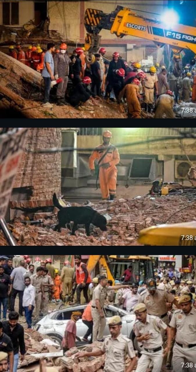 ستیہ نکیتن علاقے میں پانچ منزلہ عمارت بھر بھراکے گری 5 ہلاک، کئی کی حالت نازک