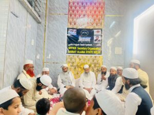 جامع مسجد کے قریب جمعیت علماءصوبہ دہلی کے تنظیمی دفتر کا افتتاح